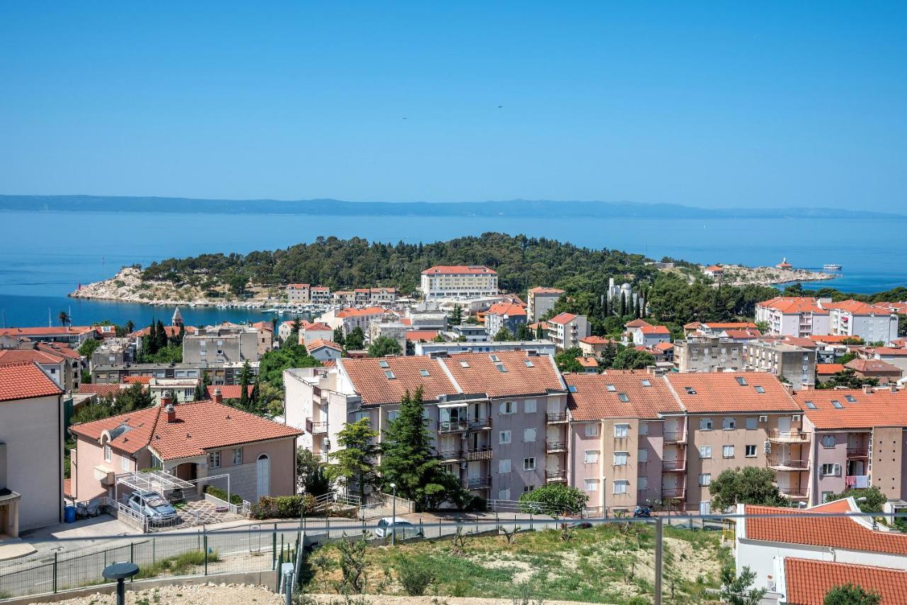 Luxury Adria Sea & City View Apartment Макарська Екстер'єр фото